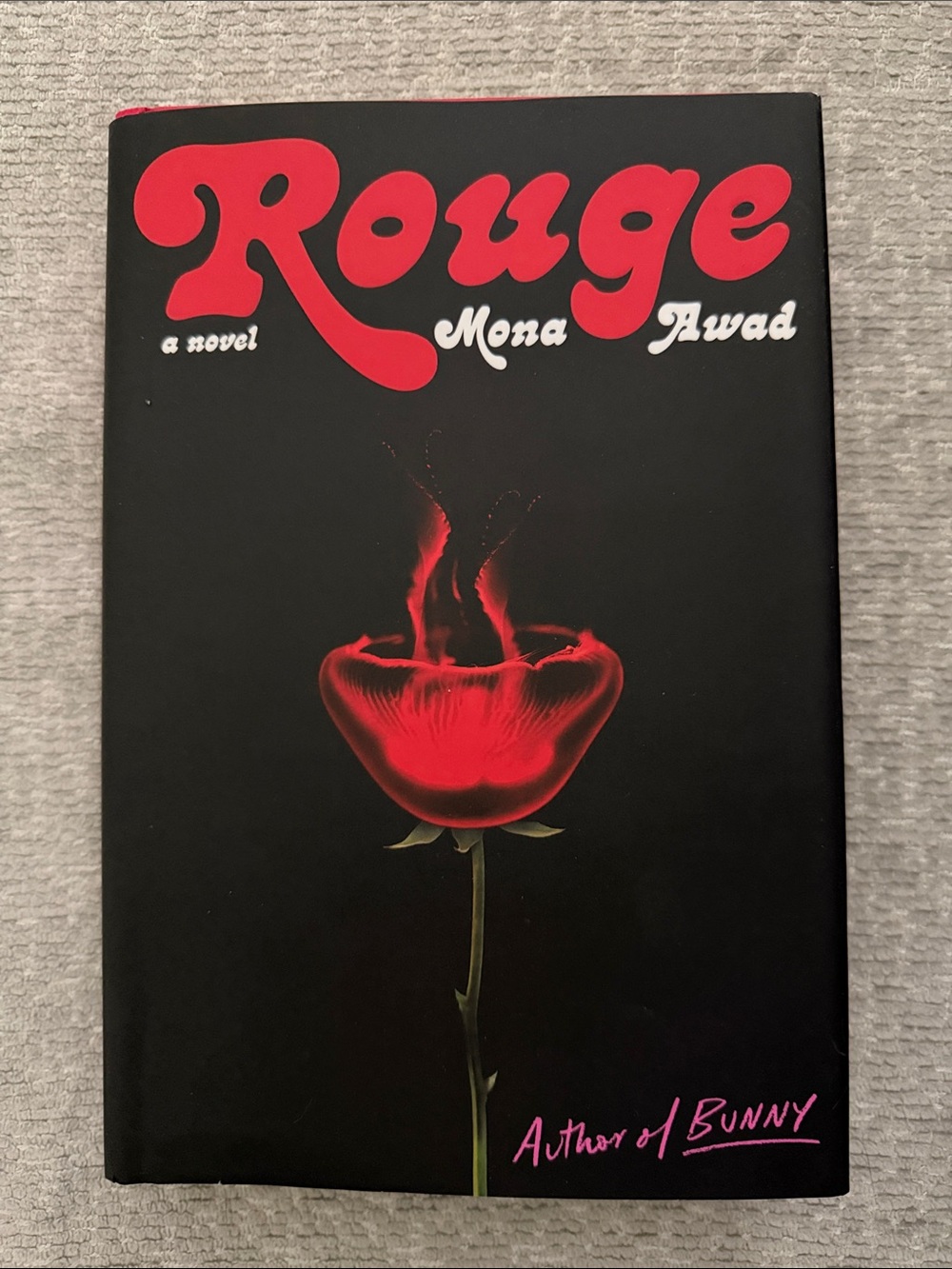 Rouge by Mona Awad - Black Cover with Red Accents